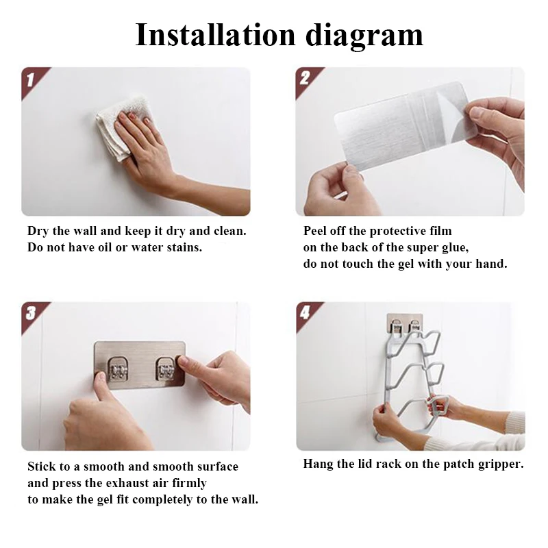 Новое качество пластиковая кухонная кастрюля крышка оболочки крышка инструмент стойка для хранения кронштейнов