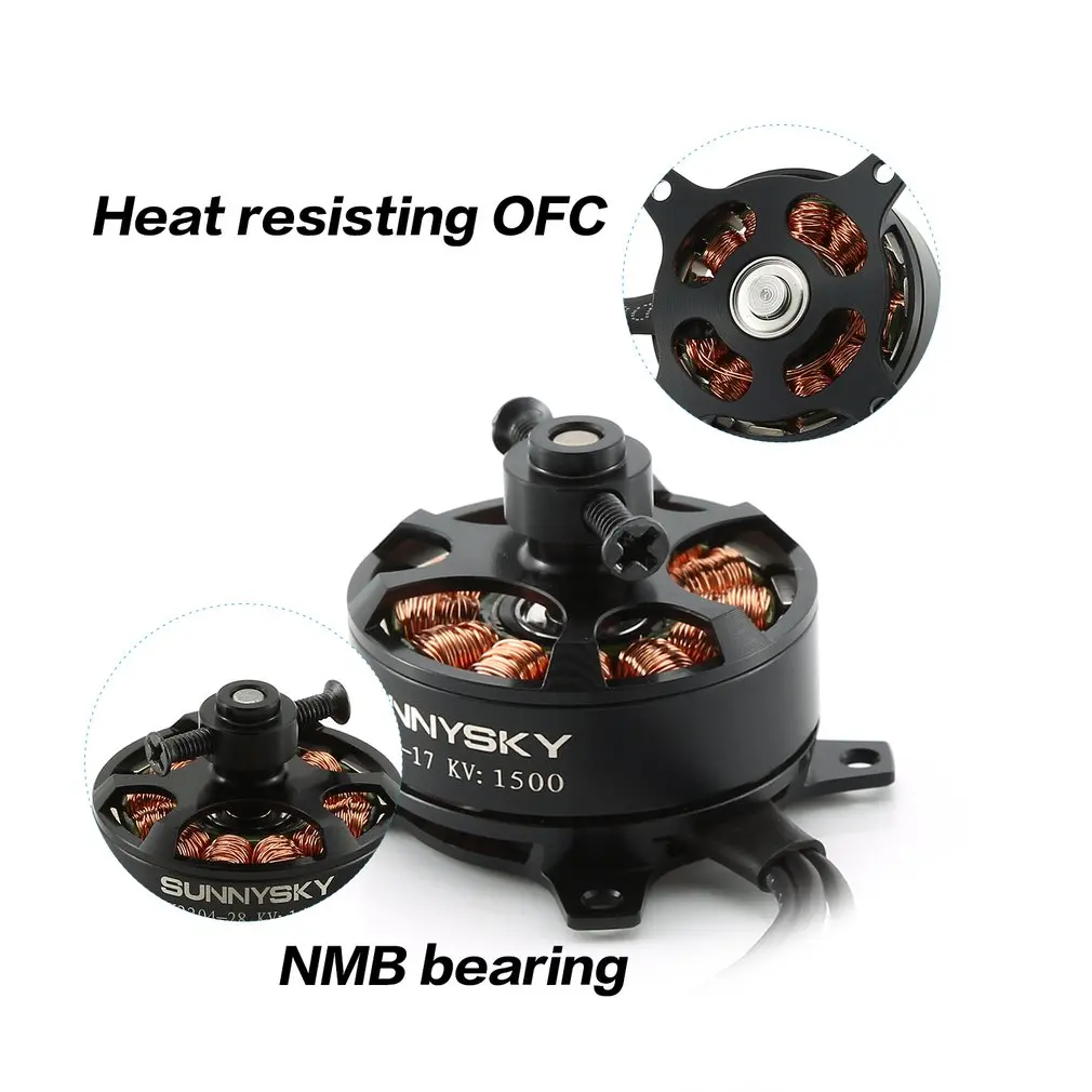 SUNNYSKY X2206 1500KV 1900KV бесщеточный двигатель с фиксированным крылом для многоосевой воздушной радиоуправляемой модели бесщеточного двигателя самолета