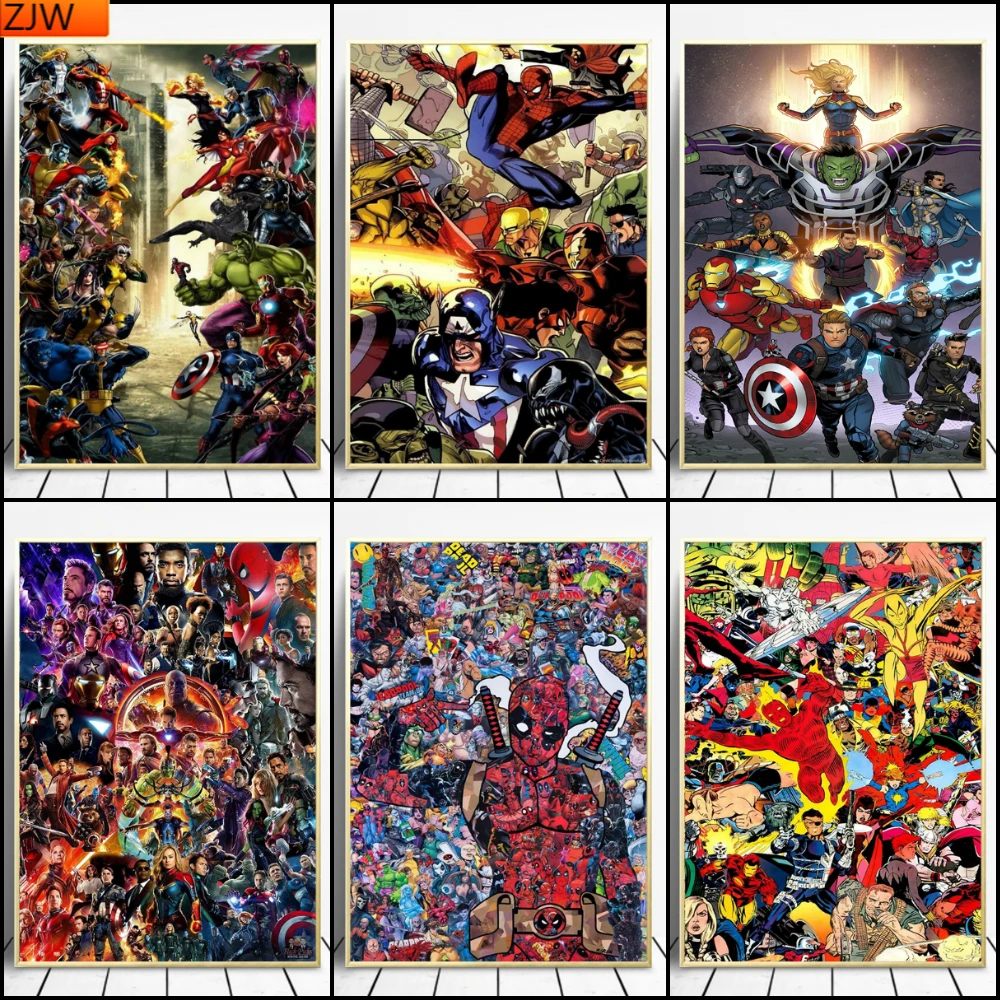 5D DIY Marvel Avengers Captain America Iron Man Anime Full Diamond Square Embroidery Painting Mosaic Art Decor Disney | Дом и сад