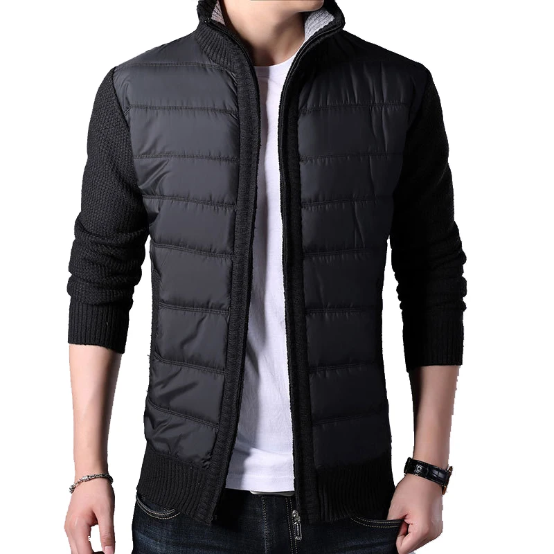Men's Winter Fleece Warm Sweater Coat Fashion Patchwork Slim Knitted Cardigan Sweater Male Casual Pockets Outerwear Thick Jacket Men's Winter Fleece Warm Sweater Coat Fashion Patchwork Slim Knitted Cardigan Sweater Male Casual Pockets Outerwear Thick Jacket