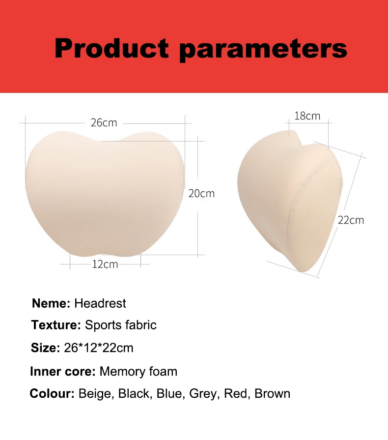 PurenLatex 26x12x22 см 3D автомобиль медленный отскок пены памяти подушка защита шейки шеи поддержка головы мягкий авто подголовник