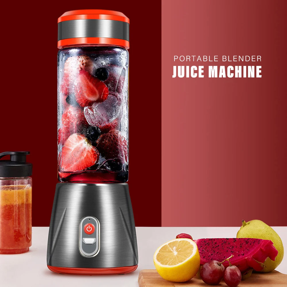 

450ml Multipurpose Portable Blender Juicer Extractor Fruit Juice Machine USB Charging Household Egg Whisk Food Mixer Juicer Cup