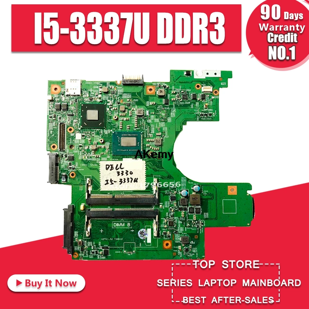 Akemy 2D6MM 02D6MM CN-02D6MM для Dell Latitude 3330 ноутбук материнская плата DLA13 HM77 SR0XL I5-3337U DDR3 тестирование