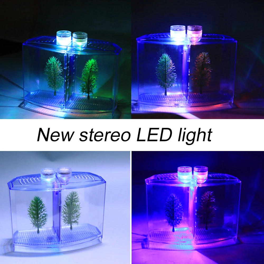 Тентовая коробка Бетта аквариум для рыб водный с травой перегородка украшение