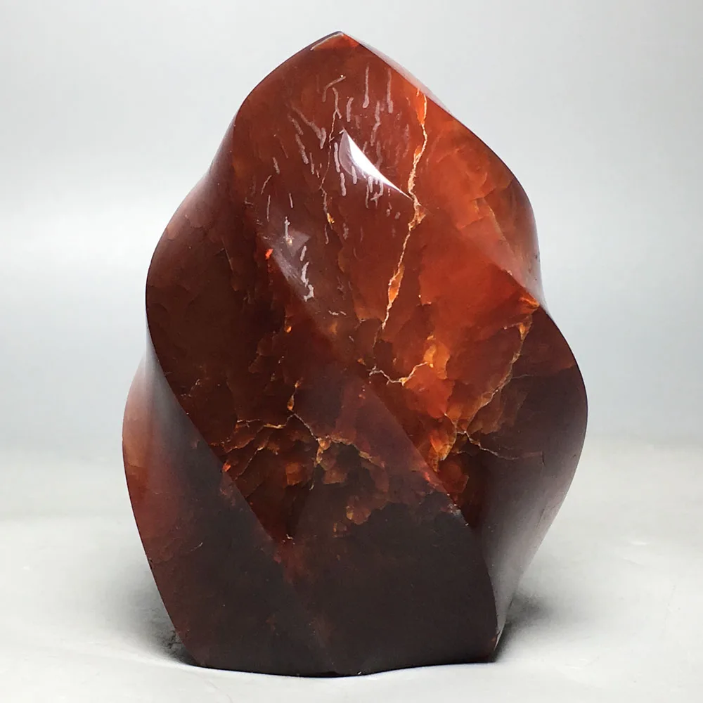 273g Flame profile Agate! NATURAL CARNELIAN Flame Profile QUARTZ CRYSTAL healing