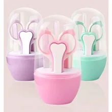 Детский Маникюрный уход, машинка для стрижки ногтей, набор из 5 предметов, мультяшный набор, детский набор для ухода за мясом, пинцет для чистки отоларина