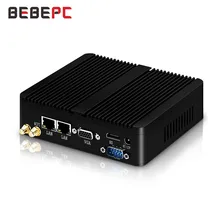 

BEBEPC Fanless Mini PC Intel Celeron J1900 N2830 Dual LAN Windows 10 N2930 4 Core Industrial Mini Desktop Computer COM WiFi HTPC