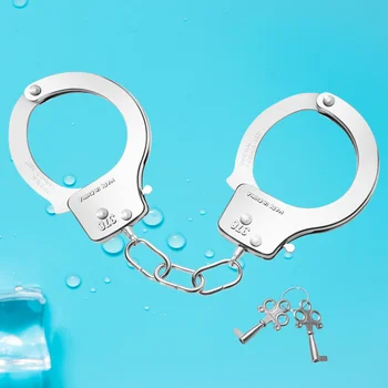 

3 Pairs Party Favors Metal Kids Play Toy Role Play Halloween Props Handcuffs with Keys