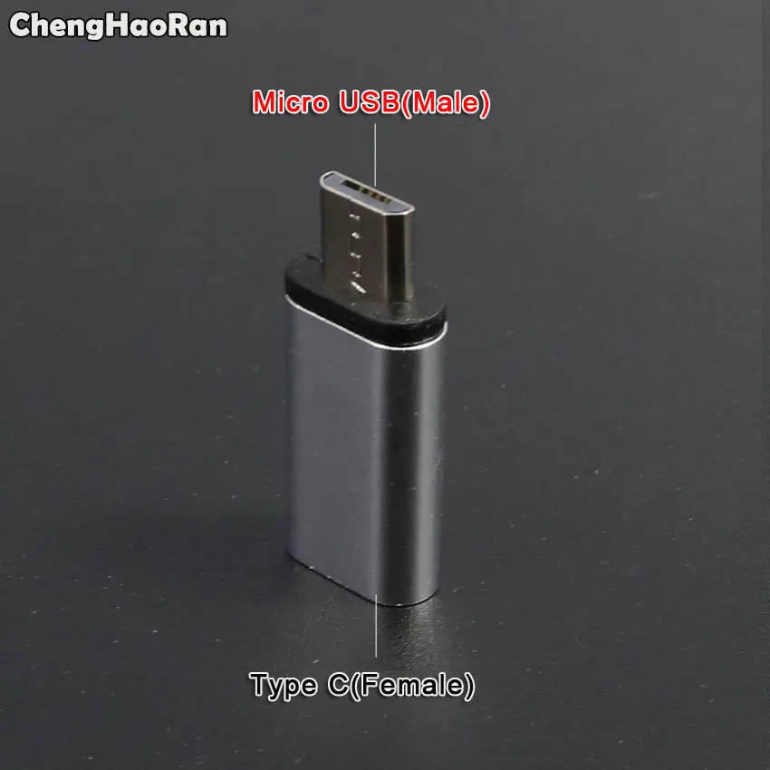 ChengHaoRan Micro USB-type C адаптер IOS разъем для Xiaomi huawei samsung S8 type C USB 3,0 USB-C адаптер для мобильного телефона - Цвет: Type C to Micro USB