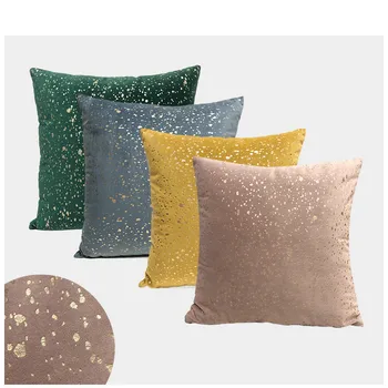 

Pillow Cover Cushion Covers Flannel Gilding Pillowclothes Decroation for Home Car Sofa Living Room