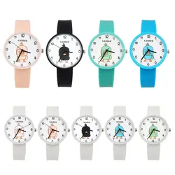 Дети Кварцевые часы для детей, для девочек и мальчиков День рождения подарок Детская мода браслет наручные часы студенты детские часы Relogio