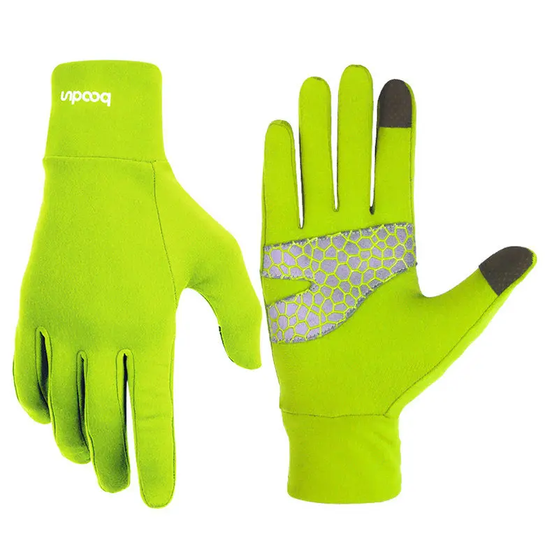 Fluorescent green NewTouch экран полный гель для пальцев Нескользящие наружные спортивные велосипедные перчатки для женщин и мужчин велосипедные перчатки MTB дорожные велосипедные перчатки - Цвет: Fluorescent green