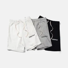 QoolXCWear шорты в стиле хип-хоп, Джастин Бибер, уличная мода, противотуманные шорты, мужские/женские шорты, черные/серые/белые M-XL