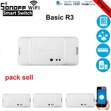 SONOFF базовый R3 Умный дом wifi 10A 100-240 В DIY умный переключатель Ewelink приложение Совместимо с Alexa Amazon Google домашняя Автоматизация