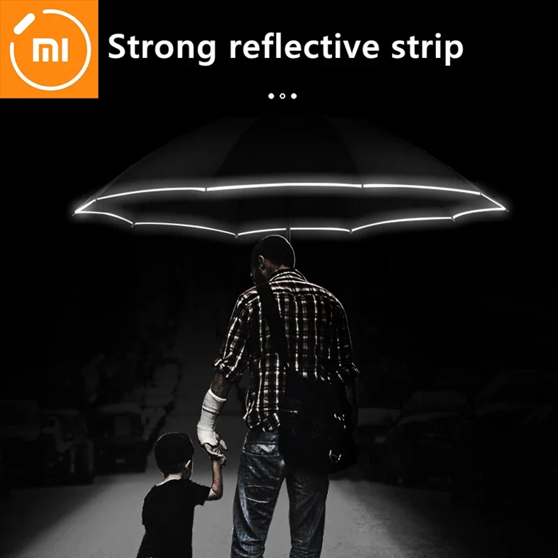 For Xiaomi Windproof Automatic Portable UV Folding Umbrella Female Male Fashion Business Umbrellas Men Sun Women Gift Parasol. | Дом и сад