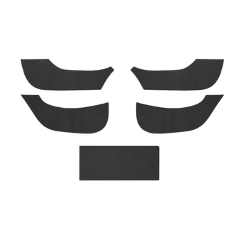 

5Pcs Door Anti Kick Mat,Door Protector Anti-Kick Mat for Tesla Model 3 2018-2019 Dust Proof Protection Matte Black