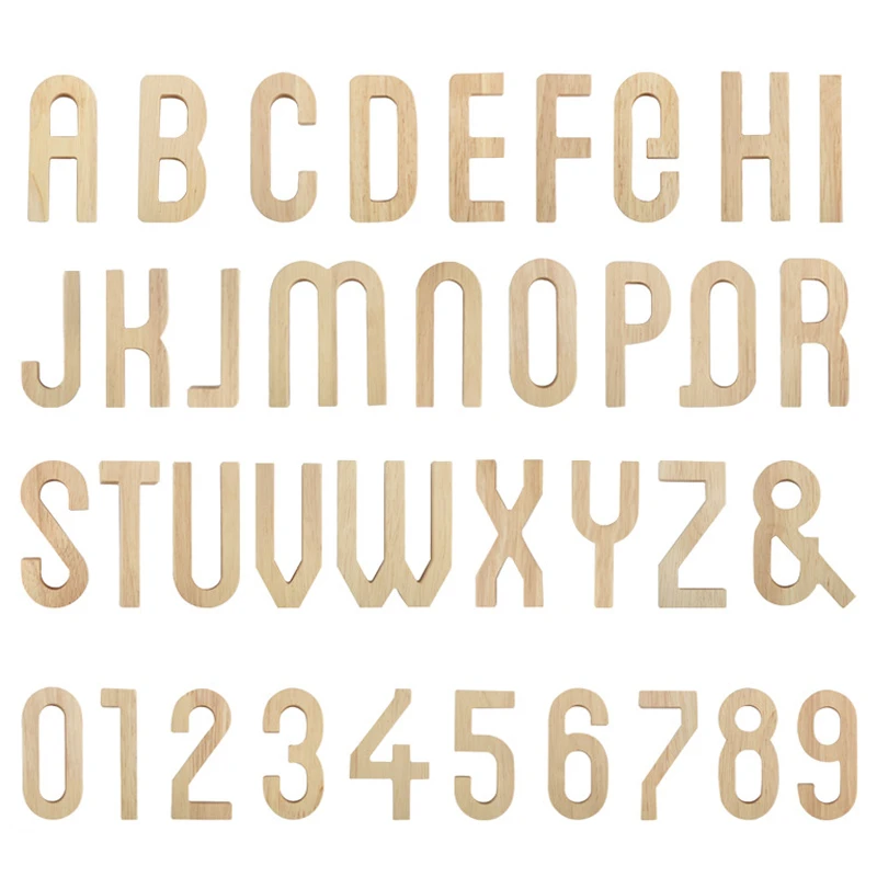 Цифровые деревянные строительные блоки с буквами Детские магнитные игрушки для