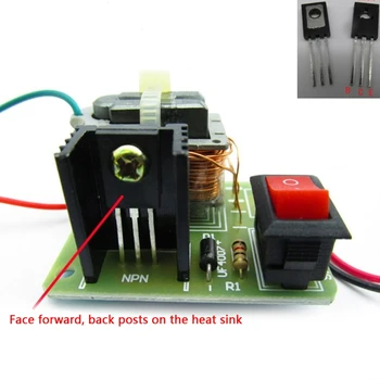 

15KV High Frequency DC High Voltage Arc Ignition Generator Inverter Boost Transformer 3.7V DIY Kit Q6PA