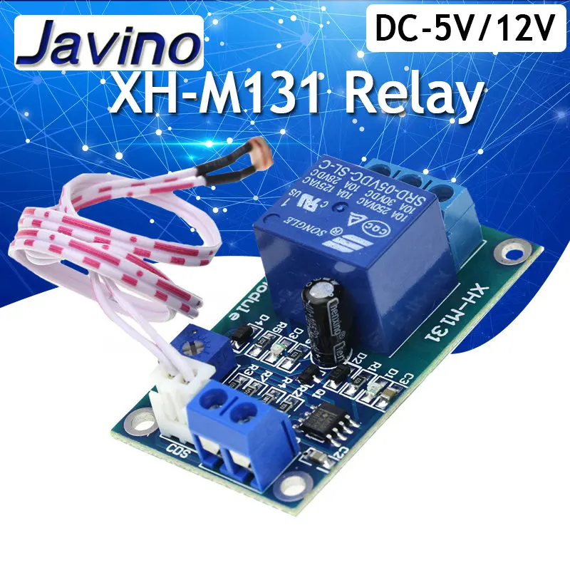 

XH-M131 DC 5V / 12V Light Control Switch Photoresistor Relay Module Detection Sensor 10A brightness Automatic Control Module