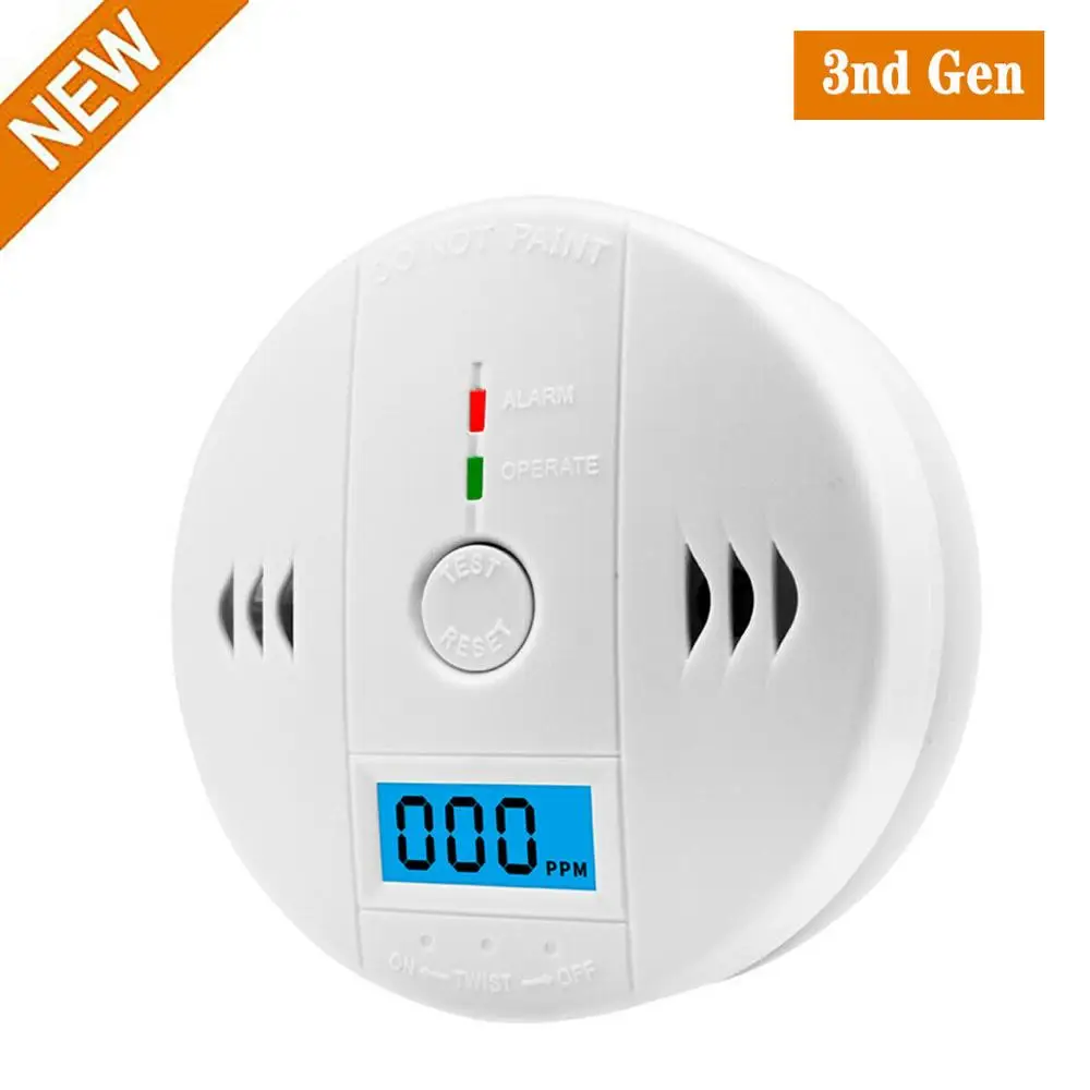 

85dB Carbon Monoxide Poisoning Alarm Detector High Sensitive Home Security Gas Sensor Alarm Poisoning Detector Household Detecto
