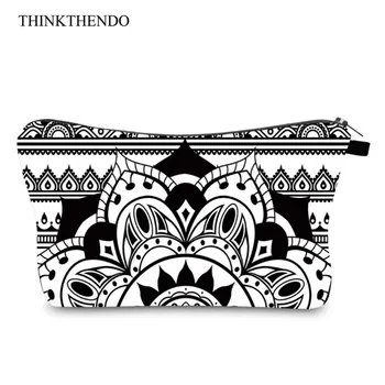 

Multifunction Mandala Flowers Pattern Cosmetic Bag Makeup Pouch Organizer