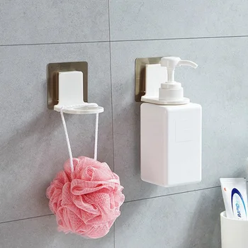 

Shampoo Holder Hook Strong Adhesive Hook Wall Mounted Self Sticky Hooks Wall Storage Power Plug Socket Hanger Holder