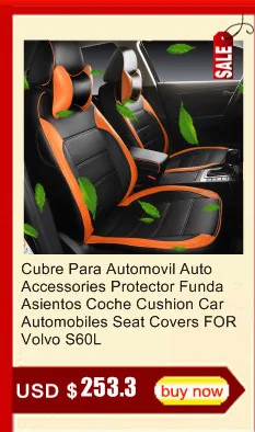 Cubre Para Automovil авто аксессуары протектор Funda asietos Coche подушки автомобильные чехлы на сиденья для Volvo S60L