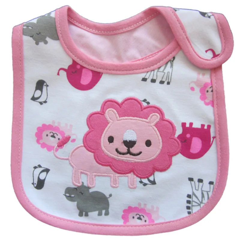 New Waterproof Baby Bib Cotton Nursing Blouse Cartoon Cute Pattern Boy and Girl Matching Bib Baby Saliva Towel 0-3 Years Old - Цвет: 1