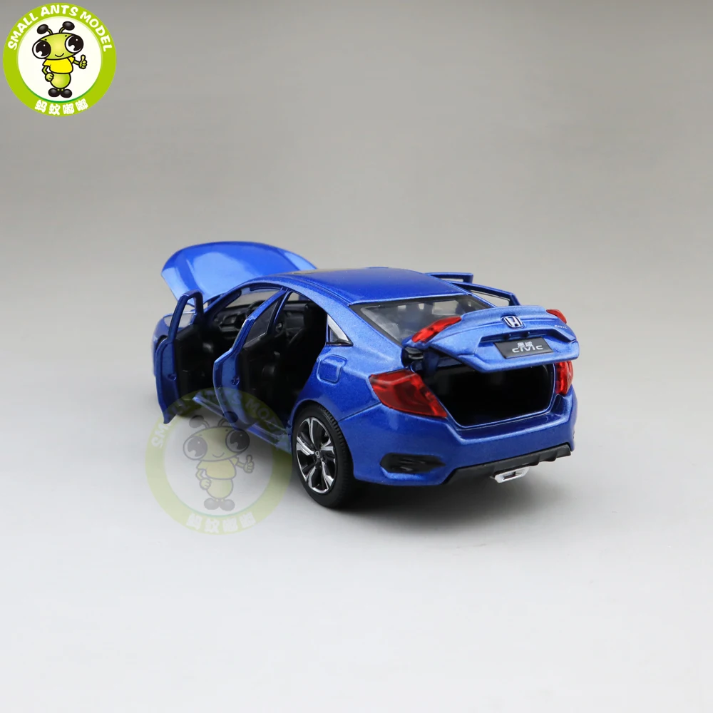 1/32 Jackiekim CIVIC литая под давлением Металлическая Модель автомобиля игрушки Дети Звук освещение подарки