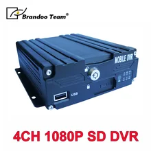4G WIFI DVR Mobile 4CH Auto Video DVR GPS 4G Video Registratore 1080P Full FHD registratore di Trasporto CMS Monitoraggio V6