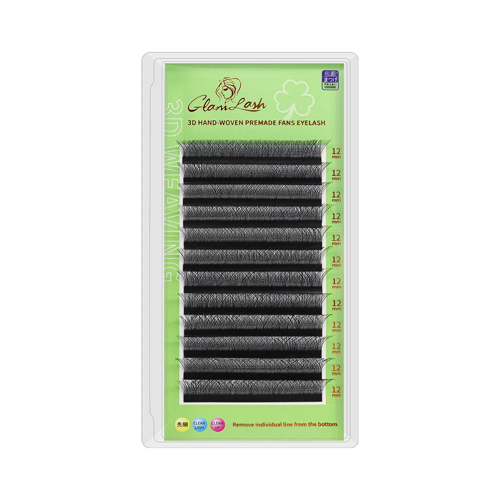 GLAMLASH W Shape Eyelash Extension 3D4D5D Premade Volume Fan Lashes W Style YY Lashes Faux Mink Volume Lashes Natural Eyelash