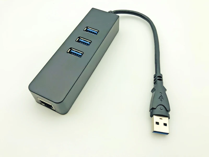 USB 3,0 Ethernet адаптер с 3 Порты USB3.0 док-станция USB RJ45 Gigabit Ethernet Lan 10/100/1000 Мбит сетевой карты для ноутбука Macbook