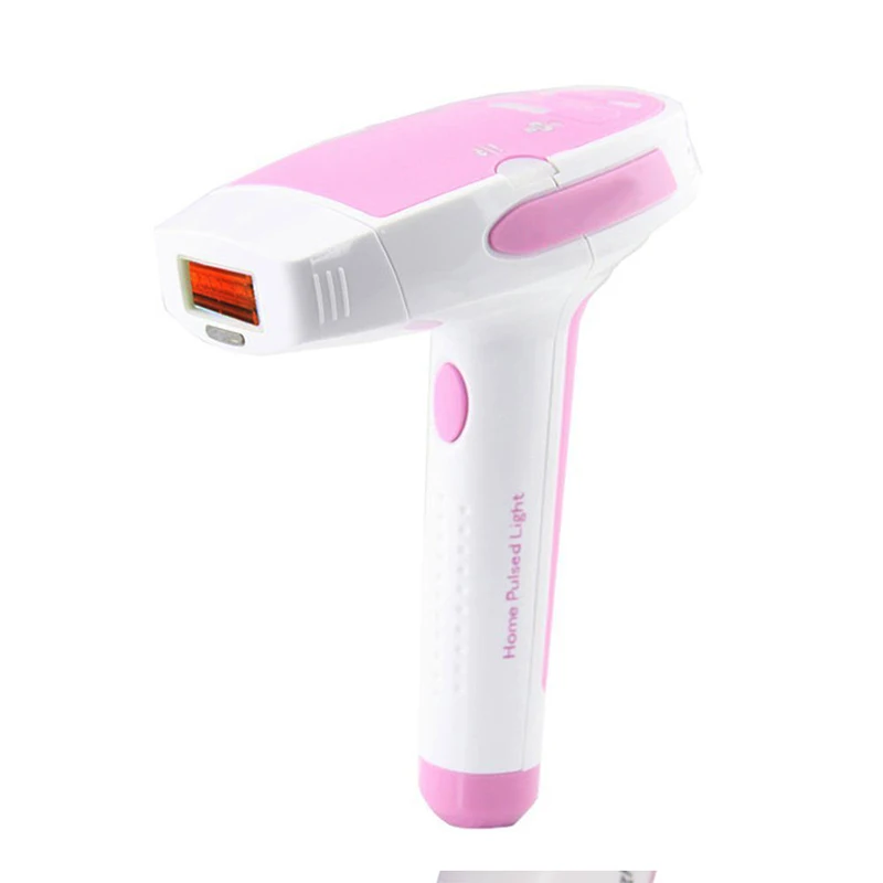 Профессиональный перезаряжаемый Перманентный IPL лазерный эпилятор безболезненный лазер удаления волос депиляция машина для тела Бритва для депиляции - Цвет: Pink With Box