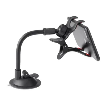 

Black Car Mount Holder 360 Rotation 9cm Open Width Windshield Bracket for GPS Mobile Phone Wholesale Drop Shipping