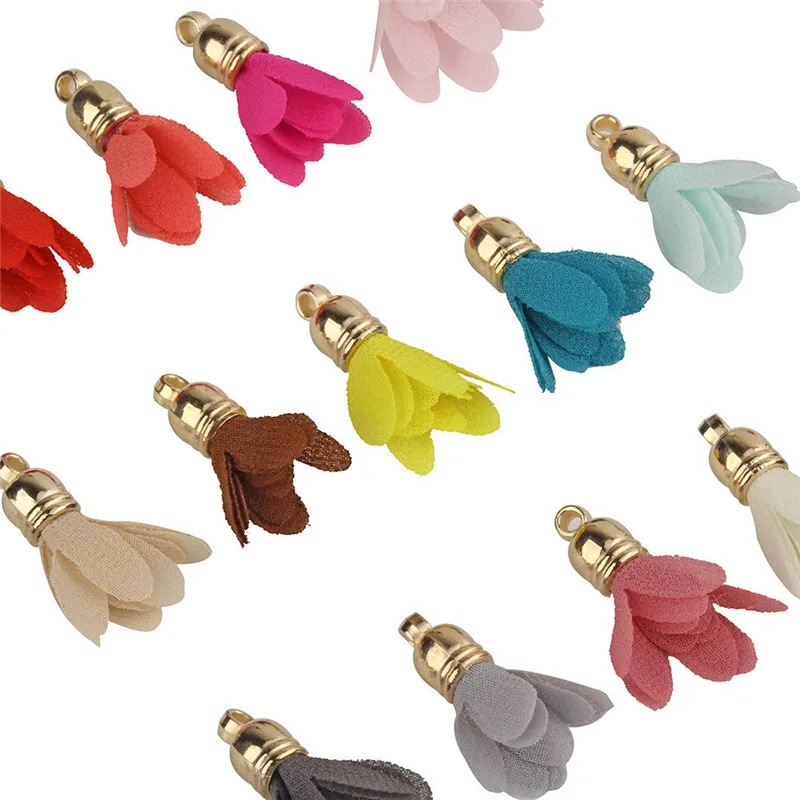 30 pieces of 3cm color optional mini tassel DIY fabric tassel, tassel jewelry earrings accessories