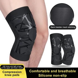 Compression Knee Support Sleeve Protectors Crossfit powerlifting Elastic Knee Pad Brace Springs Gym Sports Basketball Volleyball