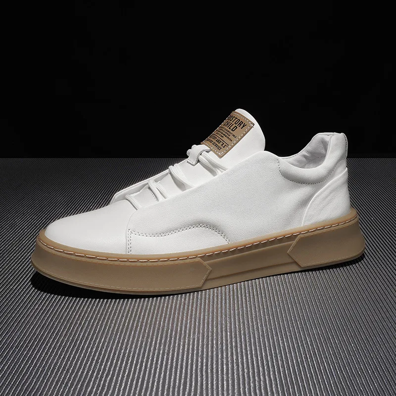

Men's shoes Fall 2021 new small white shoes men's white thick sole shoes trend shoes Vintage sneakers