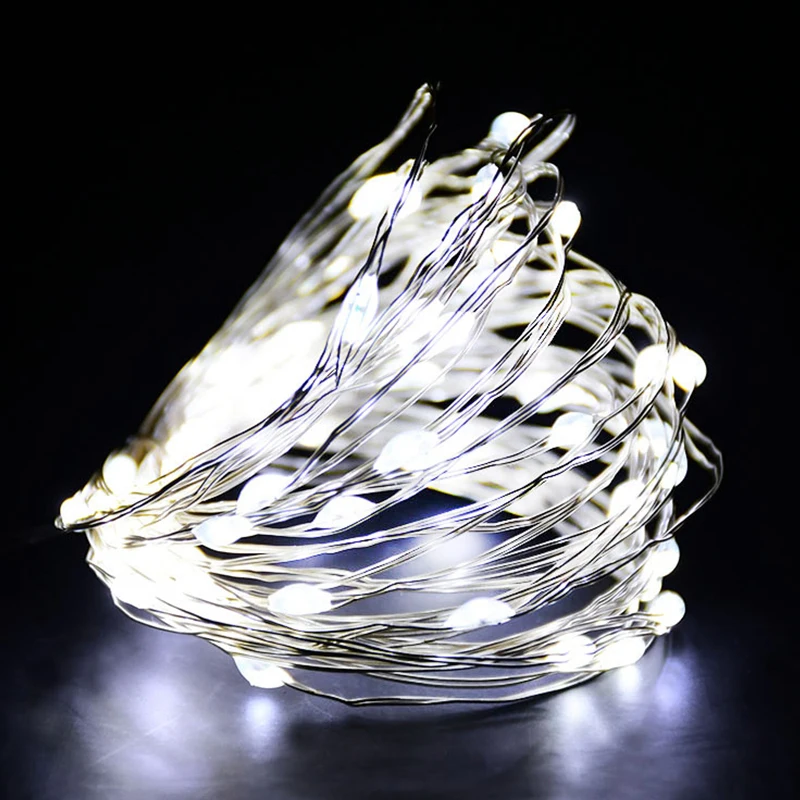 1-5M LED String Light Garland Ornament Christmas Decorations for Home Xams New Year Holiday Fairy Light Stripe Battery Operated 