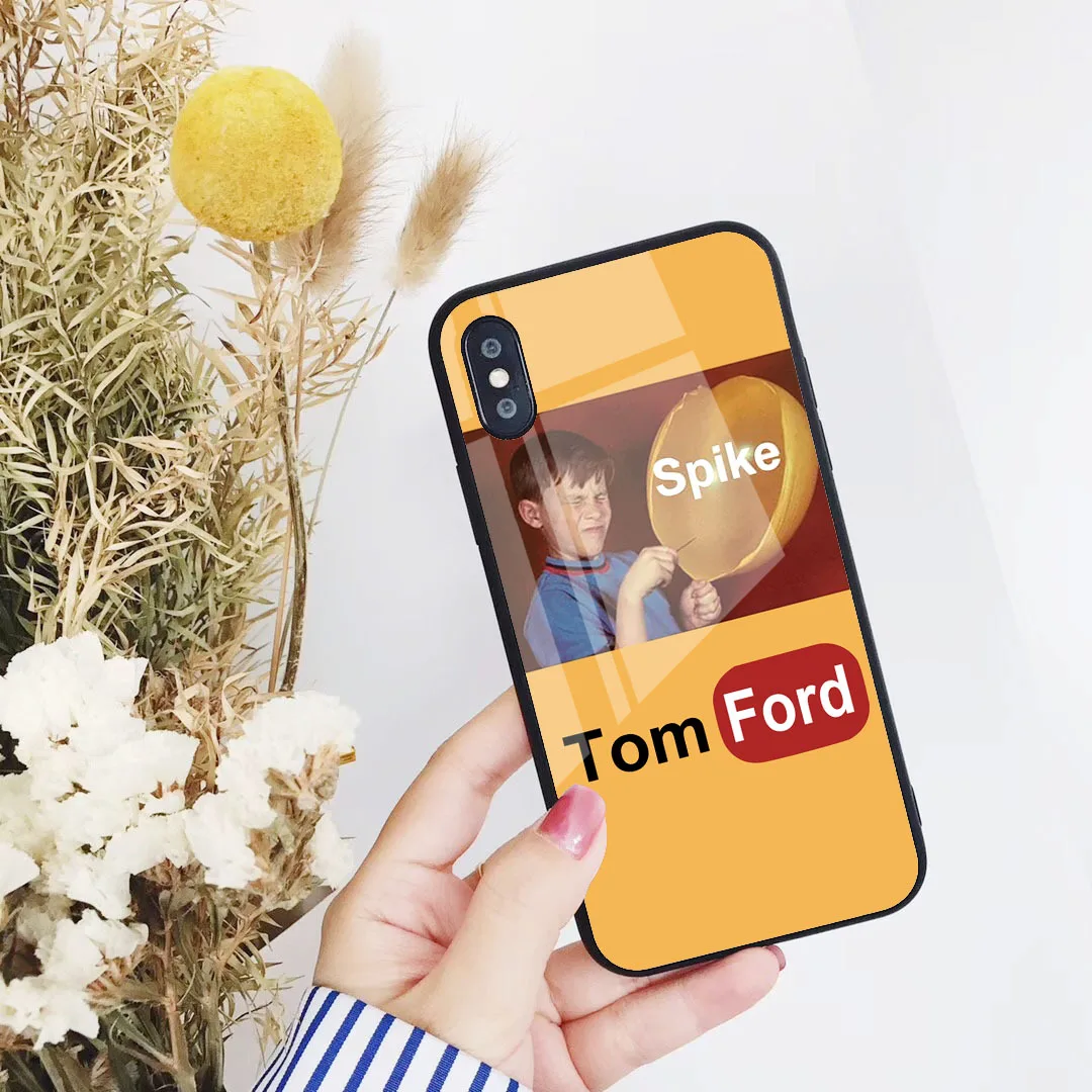 Для iPhone 11 Pro Max i8 i8 Plus i7 i7 Plus i6 i6s Plus Ins Модный милый чехол из закаленного стекла для мальчиков и девочек для iPhone 11