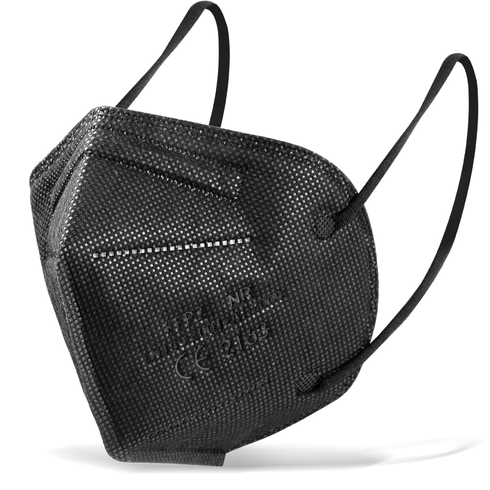 Черный KN95 маски для взрослых Цветной FFP2Mask CE 5 слоев пылезащитный Анти туман