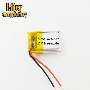 

3.7V lithium polymer battery 3.7V battery 031020 301020 60MAH MP3/MP4 Bluetooth