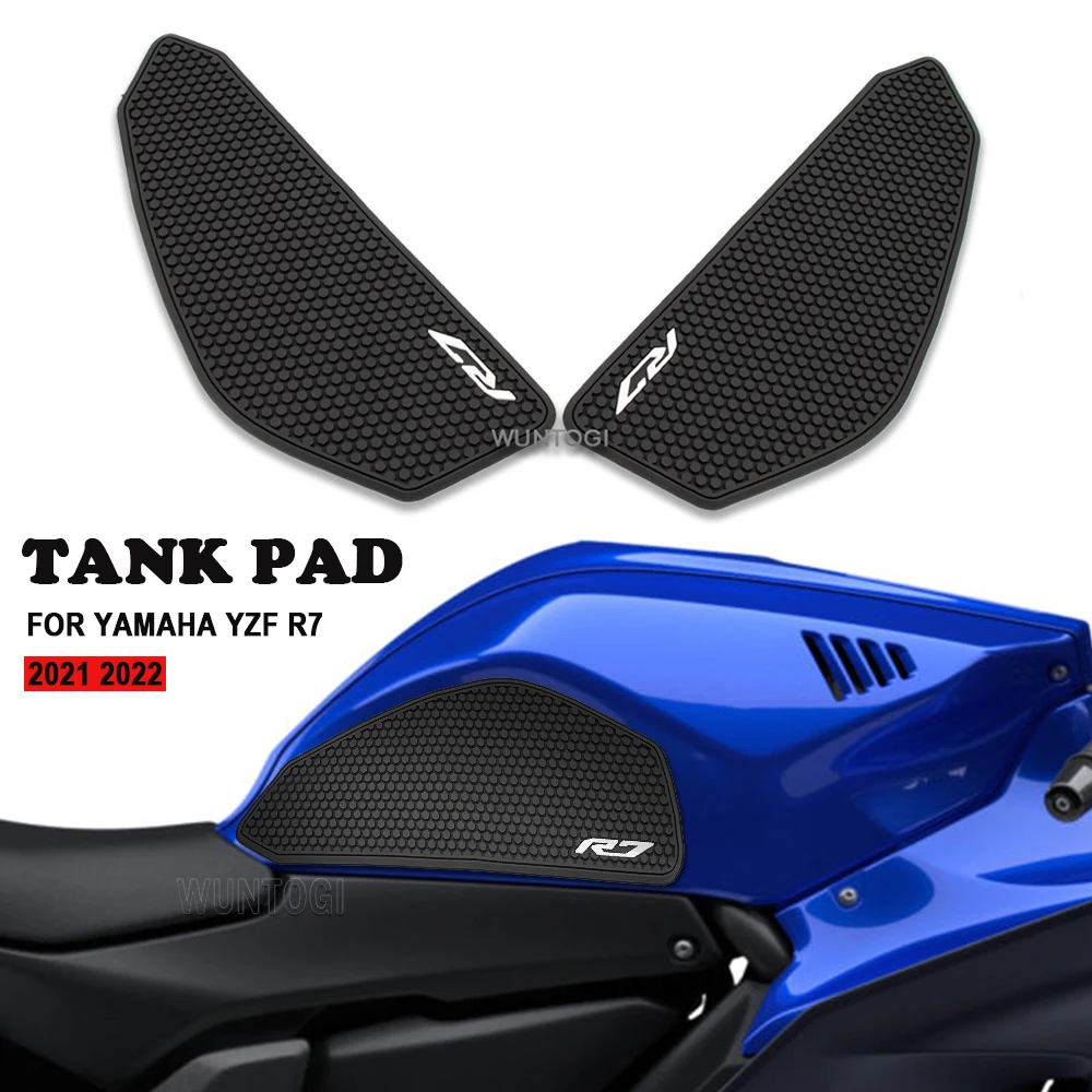 YZF-R7 NEW Fuel Tank Pad for YAMAHA R7 YZFR7 YZF R7 2021- Gas Tank Pad Knee Grip Traction Pad Tank Non-slip Protector Stickers