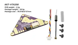 2019 Новый LDARC KKT-VTX200 5,8G 48CH 0/25/100/200 мВт переключаемый fpv-передатчик для F411E12A FC дрона с дистанционным управлением с видом от первого лица