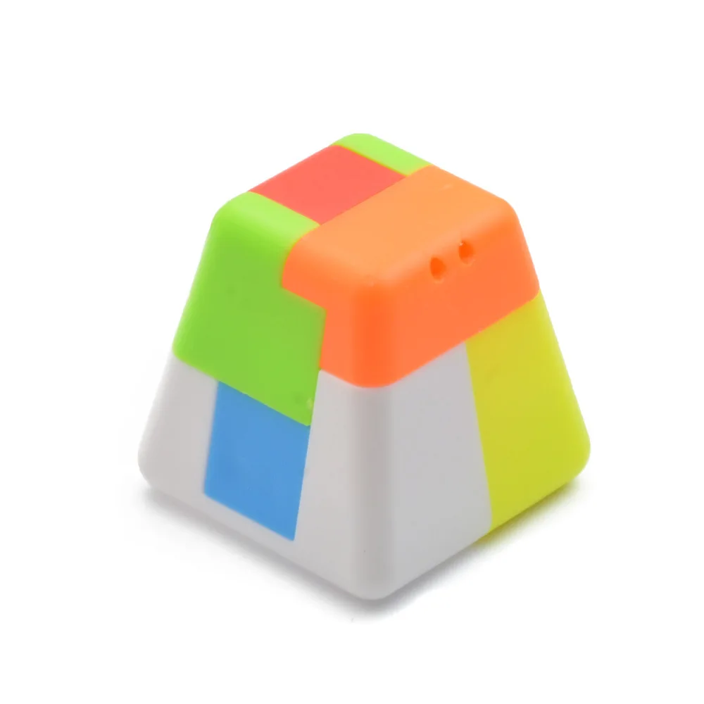 keychain cubes 6 LeFun строительные блоки брелок Мини Волшебные кубики быстро ультра-гладкие специальные формы украшения скорость головоломки кубики детские игрушки подарок - Цвет: keychain cubes 6