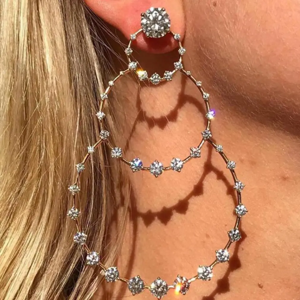 Модные женские серьги-гвоздики, богемные, темпераментные, полукруглый жемчуг, половина с-образной формы, преувеличенные женские серьги, ювелирные изделия для женщин