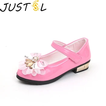 

JUSTSL Child Fashion Thin Shoes Spring 2020 New Girls Princess Sandals Student Performance Kids Shoes Size 26-36