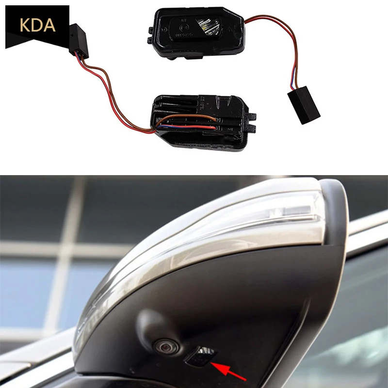NSLUMO 2 Luci LED Per Specchietto Laterale – Benvenuto Per Volvo V40 XC90 S40 V50 C30 C70 S60 V60 S80 V70 XC70 E Jaguar XF XE XJ