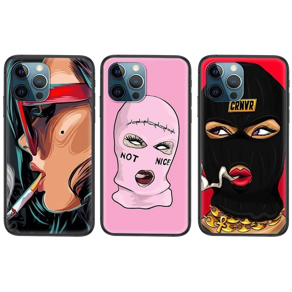 Les best Masked Goon Thug Life Teared Girl для Xiaomi Mi11 M10 Mi10I Mi10S Mi10T Mi9 CC9 Note10 Poco F3 X3 Lite Pro Ultra | Мобильные