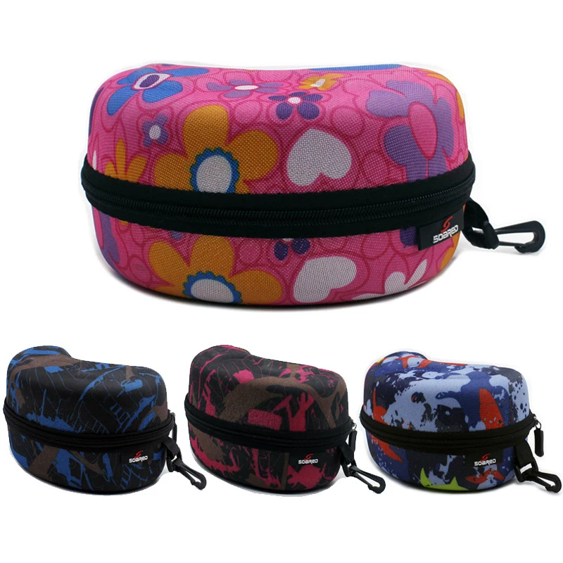 

Adult Child Eyewear Water Resistant Case Zipper Container Accessories With Hooks For Skiing Goggles Portable Spectacle Cases Bag