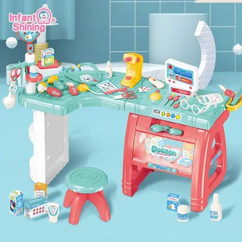 

Infant Shining Doctor Play Set Toy Children's Doctor Medical Station Children's Play Toys Stethoscope Kid Toys Kids Doctor Set